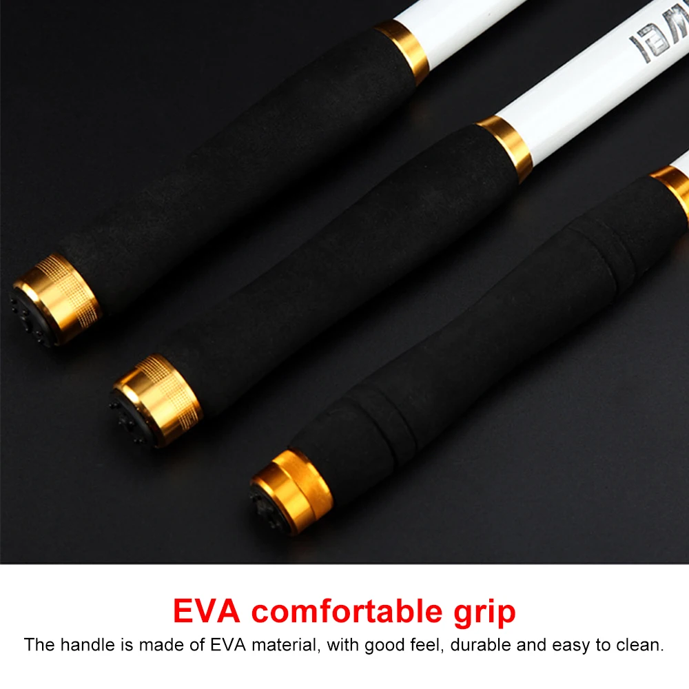 Pen - New Fishing Pole 2.4M/2.7M/3.0M/3.6M, Hard FRP Carbon Fiber Telescopic Fishing Rod