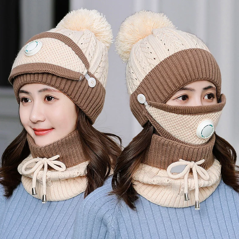 Women's Bib Mask Winter Plus Velvet to Keep Warm in Winter Cycling Cold and Windproof Ear Protection Knitted Woolen Hat
Women's Bib Mask Winter Plus Velvet to Keep Warm in Winter Cycling Cold and Windproof Ear Protection Knitted Woolen Hat