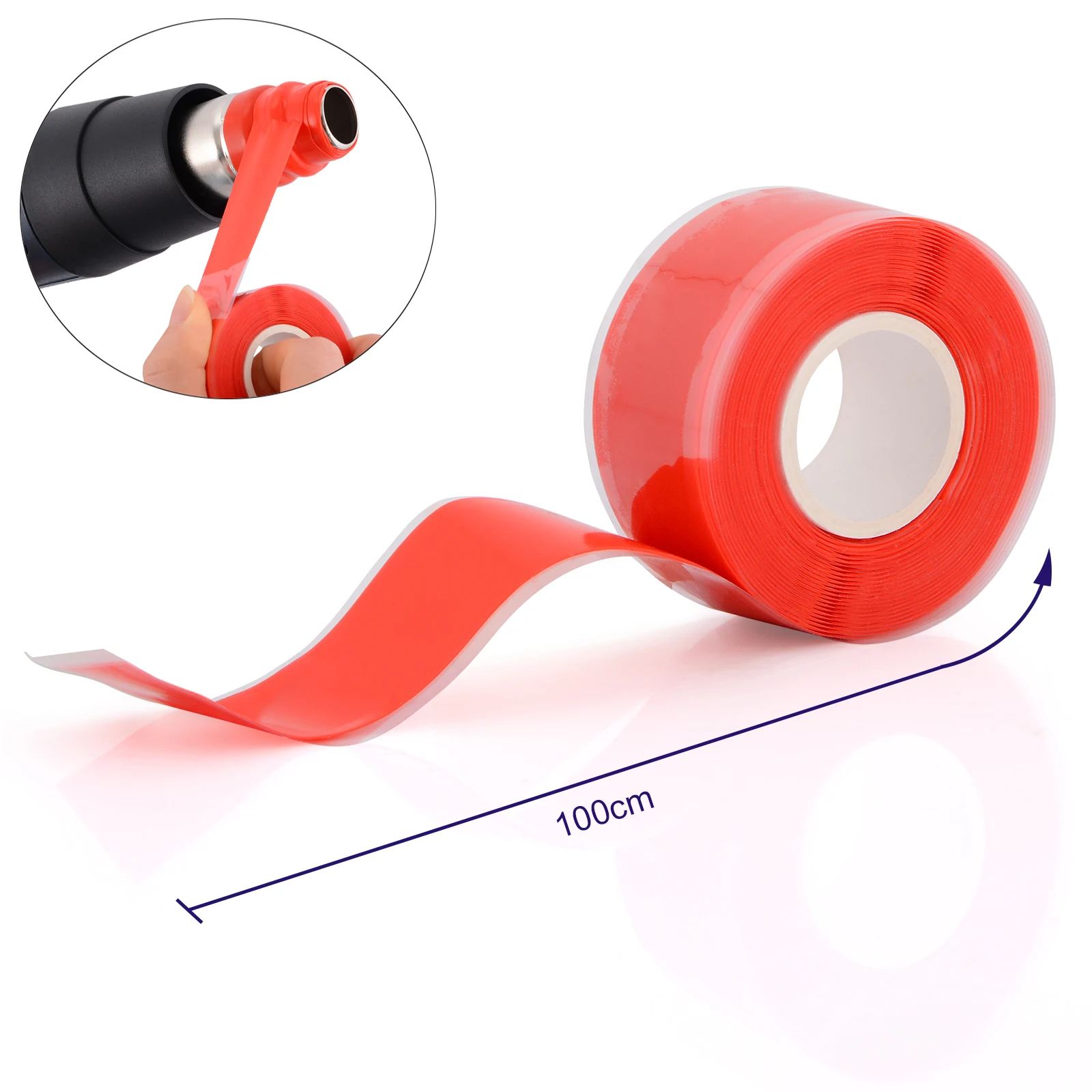 FOSHIO 100cm Vinyl High Temperature Insulation Adhesive Tape Heat Resistant Hot Air Gun Wire Looming Auto Repair Protective Tool
FOSHIO 100cm Vinyl High Temperature Insulation Adhesive Tape Heat Resistant Hot Air Gun Wire Looming Auto Repair Protective Tool