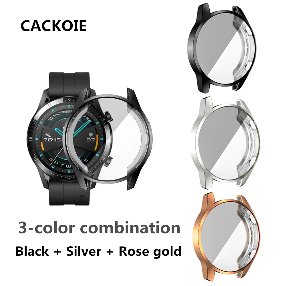 CACKOIE 3 color combination for Huawei Watch GT 2 smart watch 46mm 42mm protective case all inclusive TPU anti-scratch shell
CACKOIE 3 color combination for Huawei Watch GT 2 smart watch 46mm 42mm protective case all inclusive TPU anti-scratch shell
