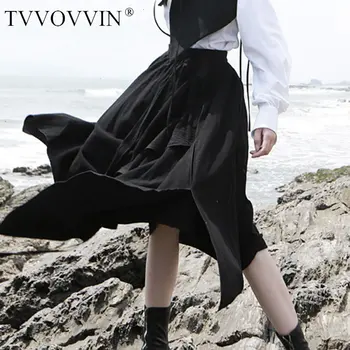 TVVOVVIN Irregular Drawstring Skirt Pleated Lack Ruffle Elegant2019 Autumn Black Small Fresh Split Small Fresh Casual Skirt X572 
TVVOVVIN Irregular Drawstring Skirt Pleated Lack Ruffle Elegant2019 Autumn Black Small Fresh Split Small Fresh Casual Skirt X572