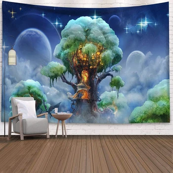 Psychedelic Moon Starry Tapestry Flower Wall Hanging Room Sky Carpet Dorm Tapestries Art Home Decoration Accessories
Psychedelic Moon Starry Tapestry Flower Wall Hanging Room Sky Carpet Dorm Tapestries Art Home Decoration Accessories