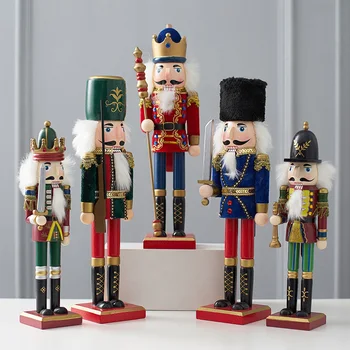 Wooden Crafts large Nutcracker Soldier Shape Figures Puppet Christmas Tree Ornaments Gift Children's Room desktop Decoration
Wooden Crafts large Nutcracker Soldier Shape Figures Puppet Christmas Tree Ornaments Gift Children's Room desktop Decoration