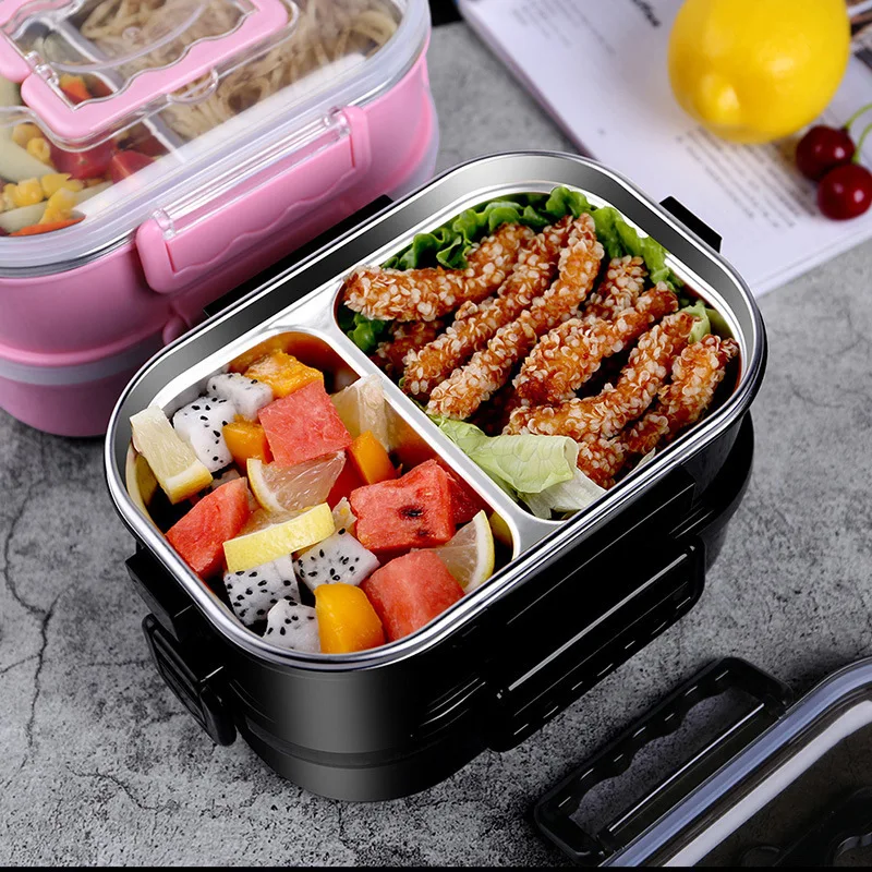 304 Stainless Steel Lunch-box Lunch Box Heat Preservation Student Canteen Mesh Division High School Portable Separate Metal
304 Stainless Steel Lunch-box Lunch Box Heat Preservation Student Canteen Mesh Division High School Portable Separate Metal