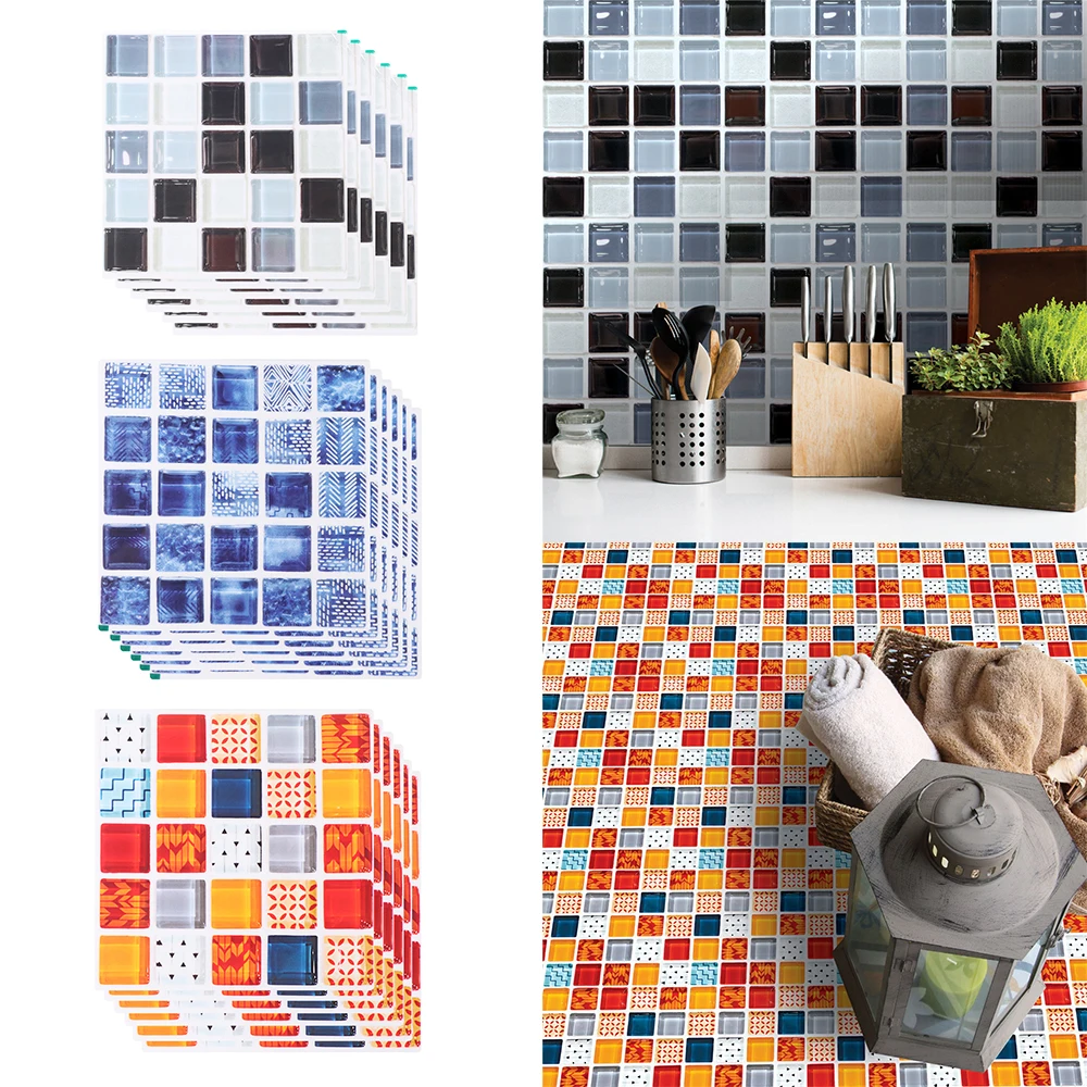 6pcs 20cm 3D Waterproof Mosaic Floor Tiles Diagonal Wall Stickers Bathroom Kitchen Waist Line Vinyl Wall Decals For Home Decor
6pcs 20cm 3D Waterproof Mosaic Floor Tiles Diagonal Wall Stickers Bathroom Kitchen Waist Line Vinyl Wall Decals For Home Decor