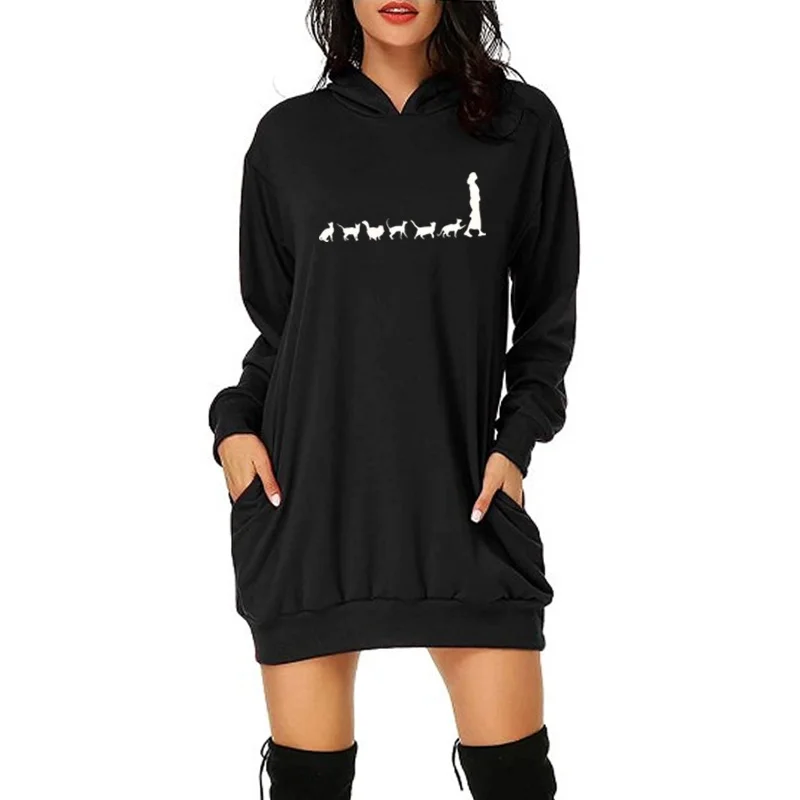 Women Cat Pet Animal Long Sleeve Casual 90s Fashion Trend Cartoon Winter Clothes Print Hoodies Female Top Graphic Sweatshirts
Women Cat Pet Animal Long Sleeve Casual 90s Fashion Trend Cartoon Winter Clothes Print Hoodies Female Top Graphic Sweatshirts