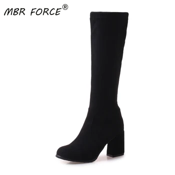 MBR FORCE women shoes spring autumn Female knee high boots suede women booties British retro trend woman ladies large size 34-45
MBR FORCE women shoes spring autumn Female knee high boots suede women booties British retro trend woman ladies large size 34-45