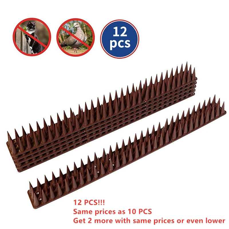 12Pcs Plastic Birds Pigeon And Raven Repellents With Long Spikes Bird Scaring Equipment Bird Spikes Anti-Theft Garden Supplies
12Pcs Plastic Birds Pigeon And Raven Repellents With Long Spikes Bird Scaring Equipment Bird Spikes Anti-Theft Garden Supplies