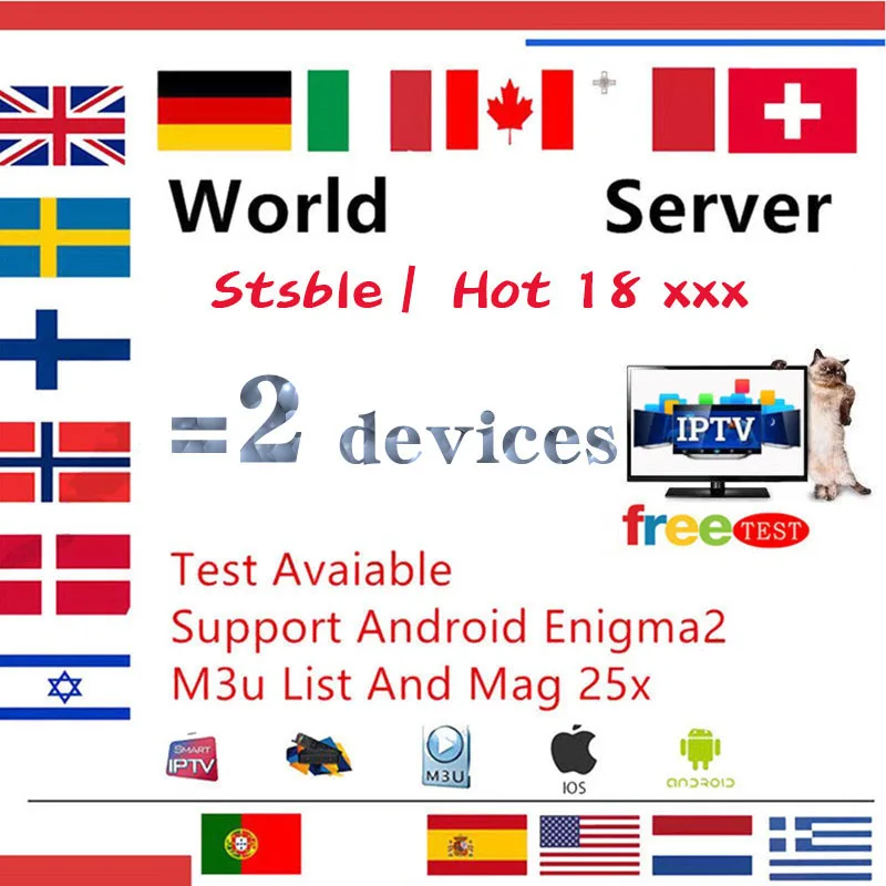 World TV Box support 1 year xxx M3U puzzle TV box android IOS PC does not include application
World TV Box support 1 year xxx M3U puzzle TV box android IOS PC does not include application