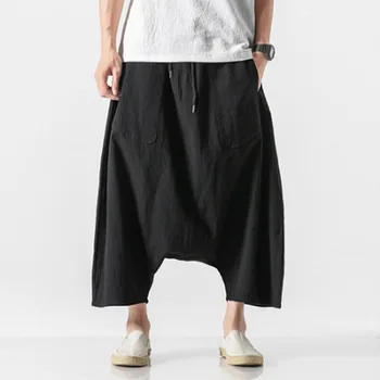 5 cores Dos Homens de Linho de Algodão Elástico Na Cintura Solta Casuais Calças Perna Larga Cruz Masculino Japão Kimono Saia Cal
5 cores Dos Homens de Linho de Algodão Elástico Na Cintura Solta Casuais Calças Perna Larga Cruz Masculino Japão Kimono Saia Cal