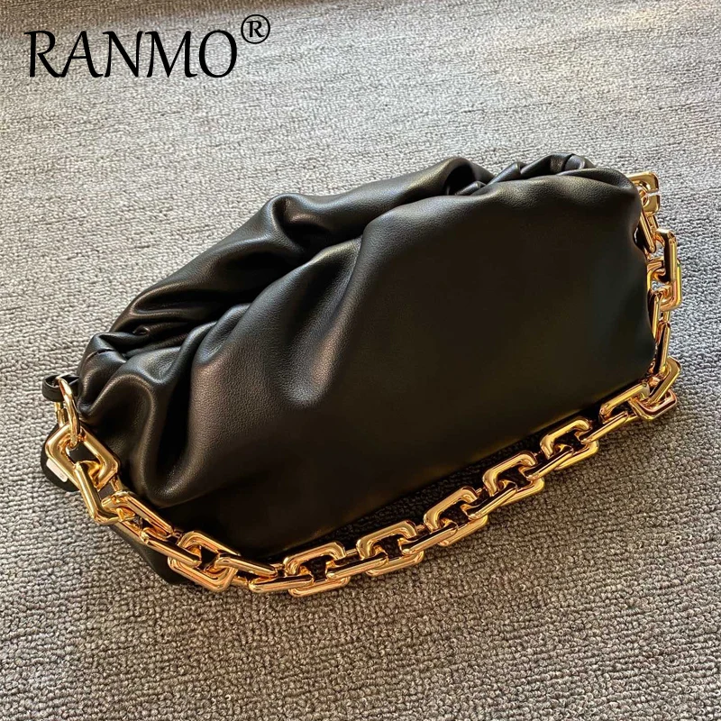 Thick Chain Cloud Bag Retro Bag 2020 New Luxury Brand Soft Fold bag Female Dumpling Bag High Quality Cowhide Fashion Handbag
Thick Chain Cloud Bag Retro Bag 2020 New Luxury Brand Soft Fold bag Female Dumpling Bag High Quality Cowhide Fashion Handbag