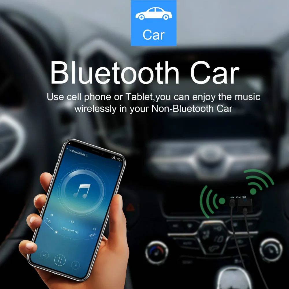 Bluetooth 5.0 Receiver Transmitter 2 in 1 wireless Adapter Car Handsfree Wireless AUX Audio Music Receiver Adapter
Bluetooth 5.0 Receiver Transmitter 2 in 1 wireless Adapter Car Handsfree Wireless AUX Audio Music Receiver Adapter