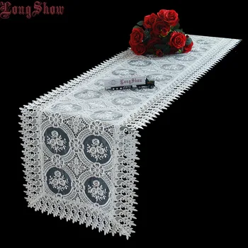Home Decorative Creative Modern Style Bedding Cabinet TV Ark Cover White Embroidered Transparent Organza Voile Table Runner 
Home Decorative Creative Modern Style Bedding Cabinet TV Ark Cover White Embroidered Transparent Organza Voile Table Runner