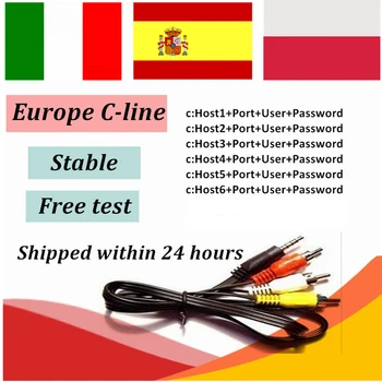 6 Lines 1 Year Europe Cccam Cline Oscam Cline HD AV Cable For Satellite Receiver DVB-S2 CCam Spain Portugal
6 Lines 1 Year Europe Cccam Cline Oscam Cline HD AV Cable For Satellite Receiver DVB-S2 CCam Spain Portugal