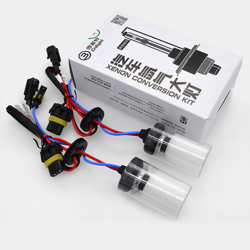 HIDLT Original Cnlight D2H HID Bulb Kit Xenon H1 H3 H11 9005 9006 H7 4300K 5000K 6000K Lamp Bulb AC 35W DLT F3 HID Ballast Kit (3)