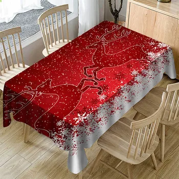 Christmas Tablecloth Red Elk Print Rectangle Table Cover Holiday Party Home Decor Dining Tablecloths On The Table Dropshipping/d
Christmas Tablecloth Red Elk Print Rectangle Table Cover Holiday Party Home Decor Dining Tablecloths On The Table Dropshipping/d