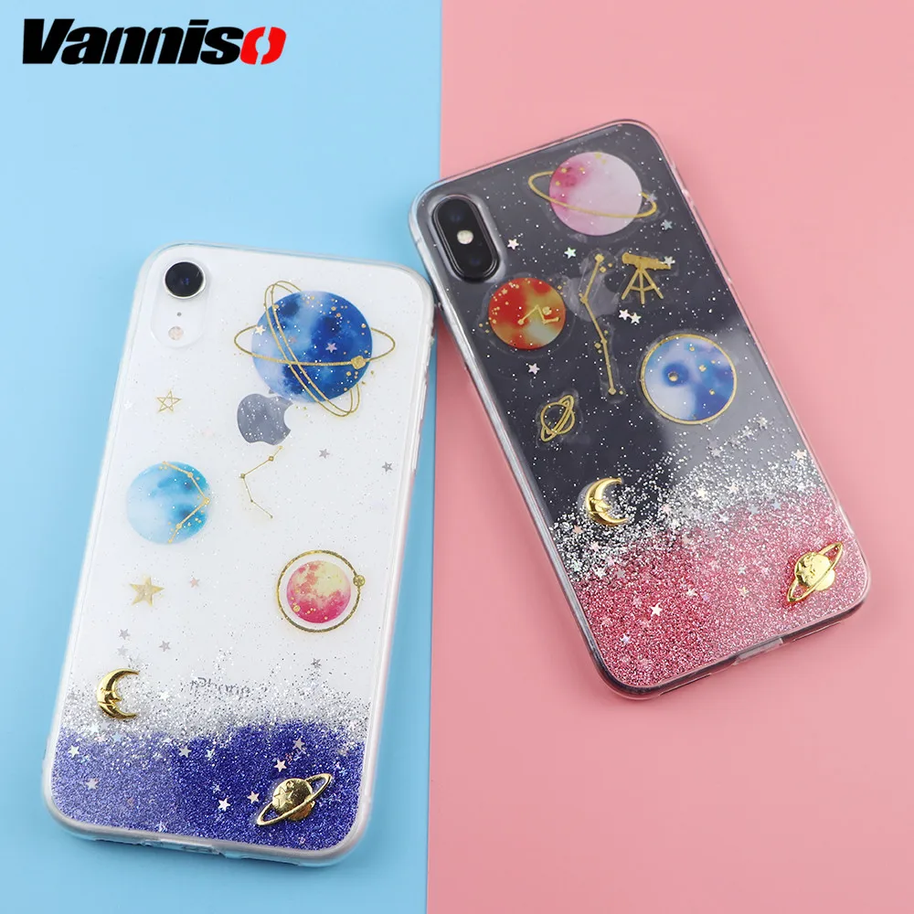 Vanniso Gradient Pink Planet Case For iphone XR XS Max 6S 7 8 6 plus phone Case glitter Stars soft TPU Cover for iphone 8 x 10
Vanniso Gradient Pink Planet Case For iphone XR XS Max 6S 7 8 6 plus phone Case glitter Stars soft TPU Cover for iphone 8 x 10