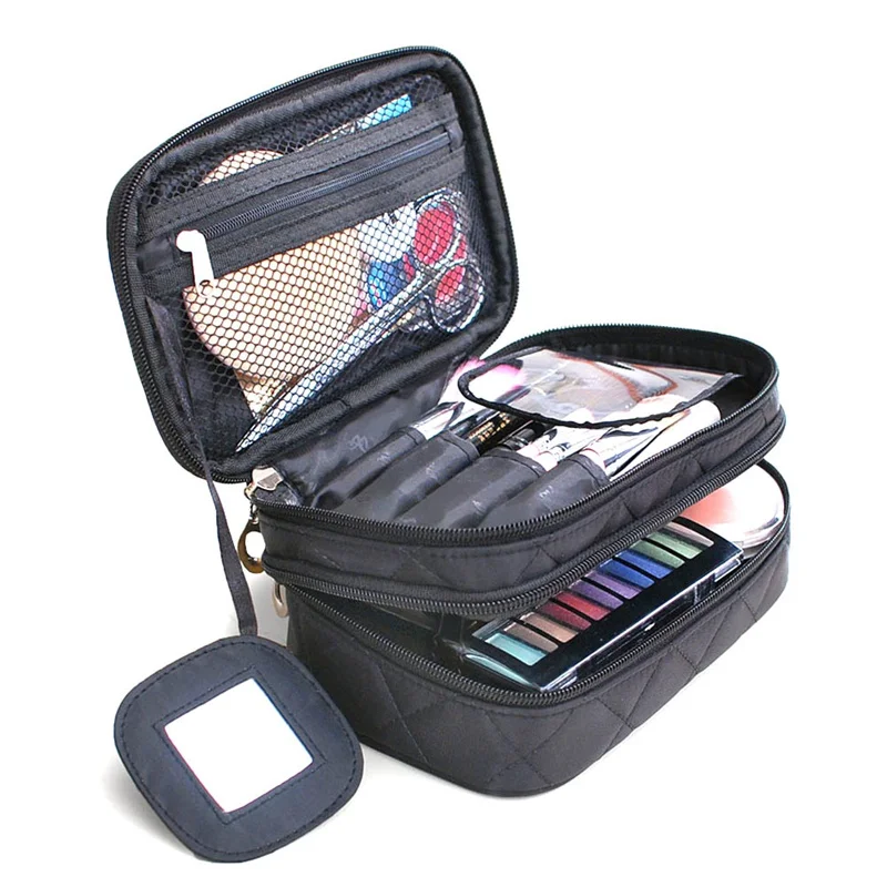 High Quality Professional Empty Makeup Organizer Black/Pink Cosmetic Case Travel Large Capacity Storage Bag
High Quality Professional Empty Makeup Organizer Black/Pink Cosmetic Case Travel Large Capacity Storage Bag