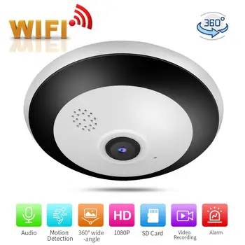 360 Degrees Panoramic Wireless Wifi 1080P HD Camera IR Night Vision Two Way Audio Cam 100-240V New
360 Degrees Panoramic Wireless Wifi 1080P HD Camera IR Night Vision Two Way Audio Cam 100-240V New