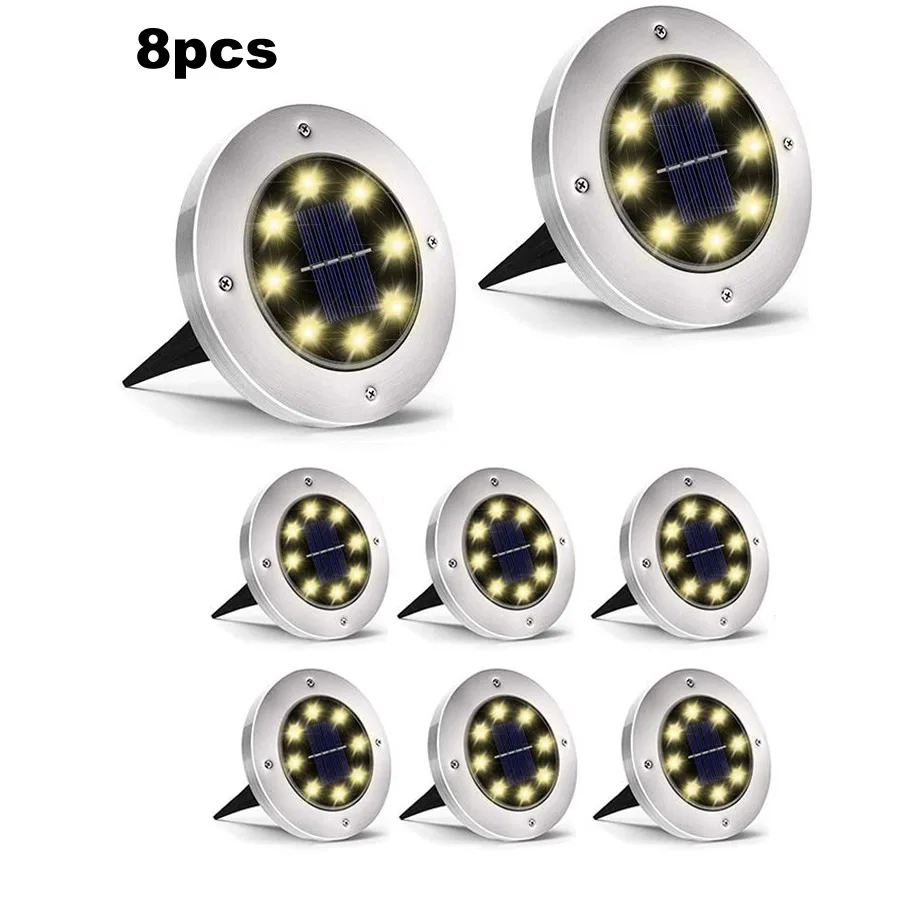 8 led 4-8pcs Solar Power Buried Light Under Ground Lamp Outdoor Path Garden Decking Floor Light Wall NEW HOT Purchasing wholesal
8 led 4-8pcs Solar Power Buried Light Under Ground Lamp Outdoor Path Garden Decking Floor Light Wall NEW HOT Purchasing wholesal