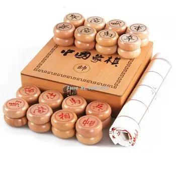 Wood Chinese Chess Large High-grade Chinese Chess Pieces Wooden Simulation Leather Chessboard Board Game Gift
Wood Chinese Chess Large High-grade Chinese Chess Pieces Wooden Simulation Leather Chessboard Board Game Gift