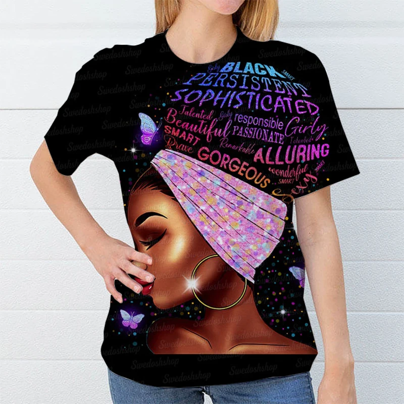 T-shirts for Women Queens Black Women Clothing 3D Print Lady Top Womens Graphic T Shirt Black Girls 3d Ladies Female Tee T-Shirt
T-shirts for Women Queens Black Women Clothing 3D Print Lady Top Womens Graphic T Shirt Black Girls 3d Ladies Female Tee T-Shirt