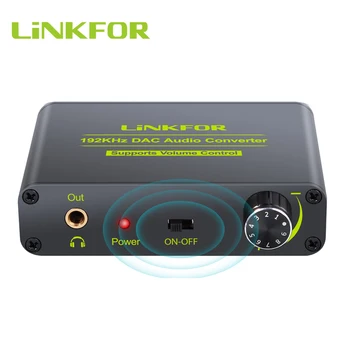 LiNKFOR 192K DAC Digital to Analog Audio Converter Digital Coaxial Toslink to Analog Stereo L/R RCA 3.5mm Audio Adapter DAC
LiNKFOR 192K DAC Digital to Analog Audio Converter Digital Coaxial Toslink to Analog Stereo L/R RCA 3.5mm Audio Adapter DAC