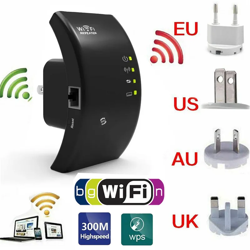2.4G Wireless WIFI Repeater 300Mbps Wifi Extender Long Range Wifi Signal Amplifier Wi-fi Booster Access Point Wlan Repeater
2.4G Wireless WIFI Repeater 300Mbps Wifi Extender Long Range Wifi Signal Amplifier Wi-fi Booster Access Point Wlan Repeater