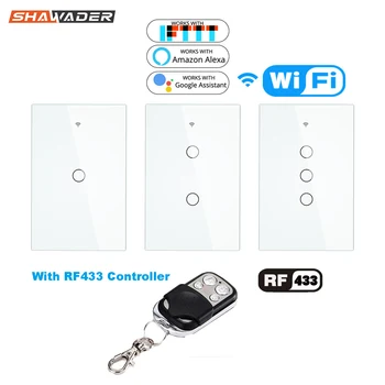 Intelligent Wifi Smart Light Switch Wall Interruptor Glass Screen Touch Panel RF433 Wireless Control work with Alexa Google Home
Intelligent Wifi Smart Light Switch Wall Interruptor Glass Screen Touch Panel RF433 Wireless Control work with Alexa Google Home