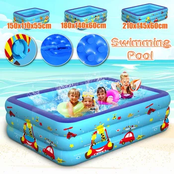Kids Inflatable Pool Family Rectangular Inflatable Swimming Pool Bathing Tub Kids Indoor Outdoor Summer Swimming Pool
Kids Inflatable Pool Family Rectangular Inflatable Swimming Pool Bathing Tub Kids Indoor Outdoor Summer Swimming Pool