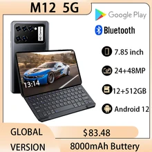 Tablet M12 5G Pad 8 Inch Dual Sim 12GB RAM 512GB ROM WPS Office Deca Core GPS Google Play 48MP Free Keyboard Tablette
Tablet M12 5G Pad 8 Inch Dual Sim 12GB RAM 512GB ROM WPS Office Deca Core GPS Google Play 48MP Free Keyboard Tablette