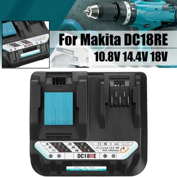 Rechargeable Charger BL1815-1860 BL1013-1016 batteries For Makita 18V battery charger 10.8V 14.4V 18V 2.1A DC18RE 2USB Port
Rechargeable Charger BL1815-1860 BL1013-1016 batteries For Makita 18V battery charger 10.8V 14.4V 18V 2.1A DC18RE 2USB Port