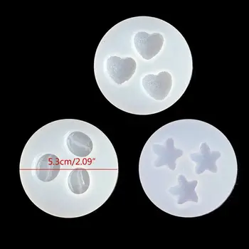 3Pcs Soft Sugar Love Star Heart Pendant Mold Coffee Bean Gummy Candy Resin Mold
3Pcs Soft Sugar Love Star Heart Pendant Mold Coffee Bean Gummy Candy Resin Mold