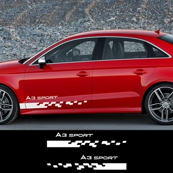 Car Side Stripe Stickers for Audi A1 A2 A3 8P 8V 8L A4 B5 B6 B7 B8 B9 A5 A6 C5 C6 C7 A7 A8 Q2 Q3 Q5 Q7 Q8 TT Car Accessories
Car Side Stripe Stickers for Audi A1 A2 A3 8P 8V 8L A4 B5 B6 B7 B8 B9 A5 A6 C5 C6 C7 A7 A8 Q2 Q3 Q5 Q7 Q8 TT Car Accessories