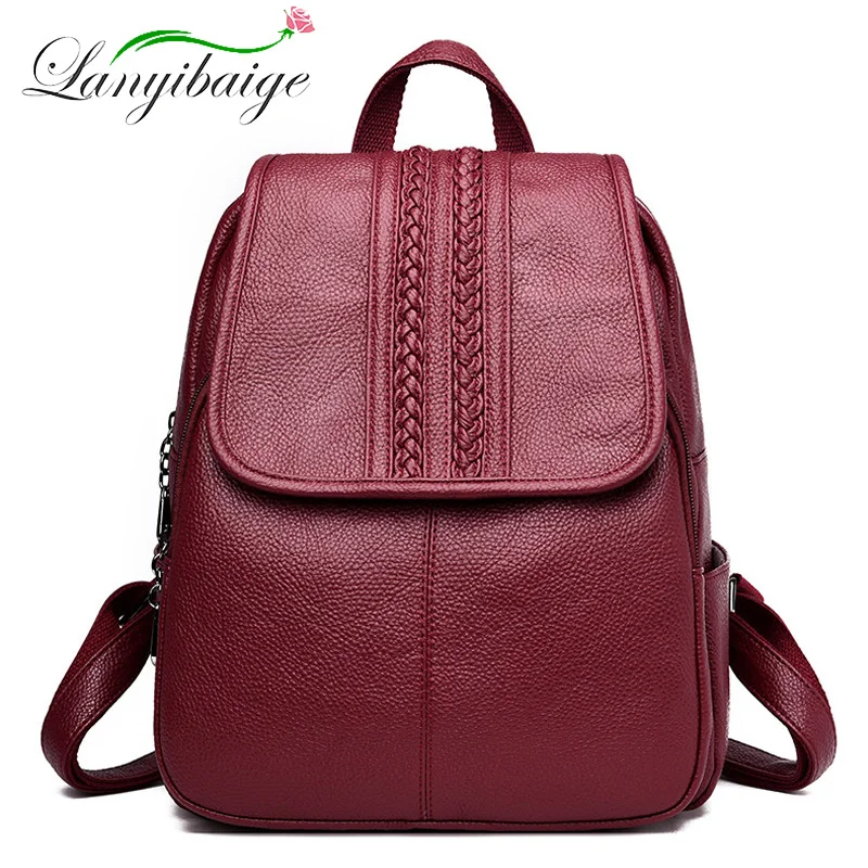 Women Leather Backpack for Teenage Girls arge Women Travel Backpack High Quality Fashion Schoolpacks mochila feminina Sac A Dos
Women Leather Backpack for Teenage Girls arge Women Travel Backpack High Quality Fashion Schoolpacks mochila feminina Sac A Dos