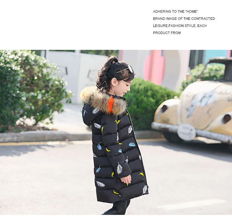 Girls Winter Coats Kids 2019 Winter Jacket For Girls Cotton-padded Clothes Children's Hooded Velour Girls Jackets Outwear 3-12t