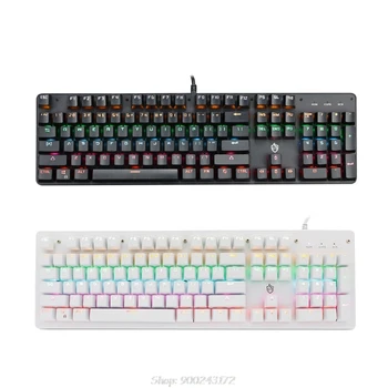USB Wired Gaming Keyboard 104 Key Colorful LED Backlit Mechanical Keyboad Computer Laptop Luminous Keypad S03 20 Dropship
USB Wired Gaming Keyboard 104 Key Colorful LED Backlit Mechanical Keyboad Computer Laptop Luminous Keypad S03 20 Dropship