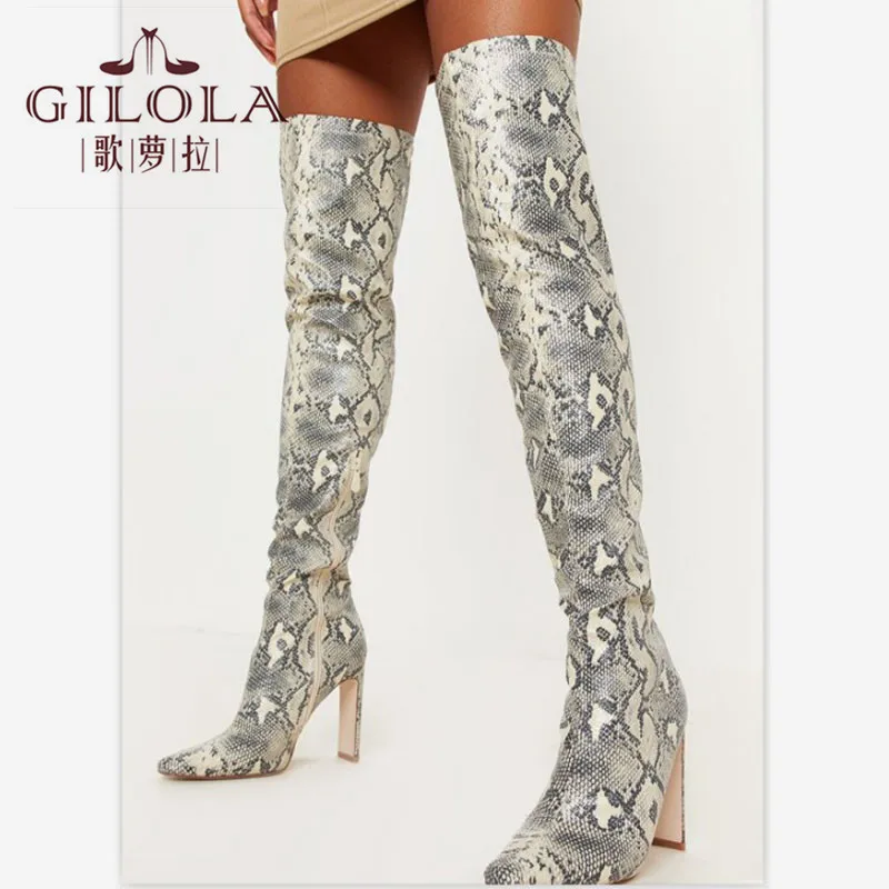 New Winter Fashion Women Boots Over The Knee High Heels Long Boots Thin Heel Zipper Snake Women Shoes Quality #Y0068934Y
New Winter Fashion Women Boots Over The Knee High Heels Long Boots Thin Heel Zipper Snake Women Shoes Quality #Y0068934Y