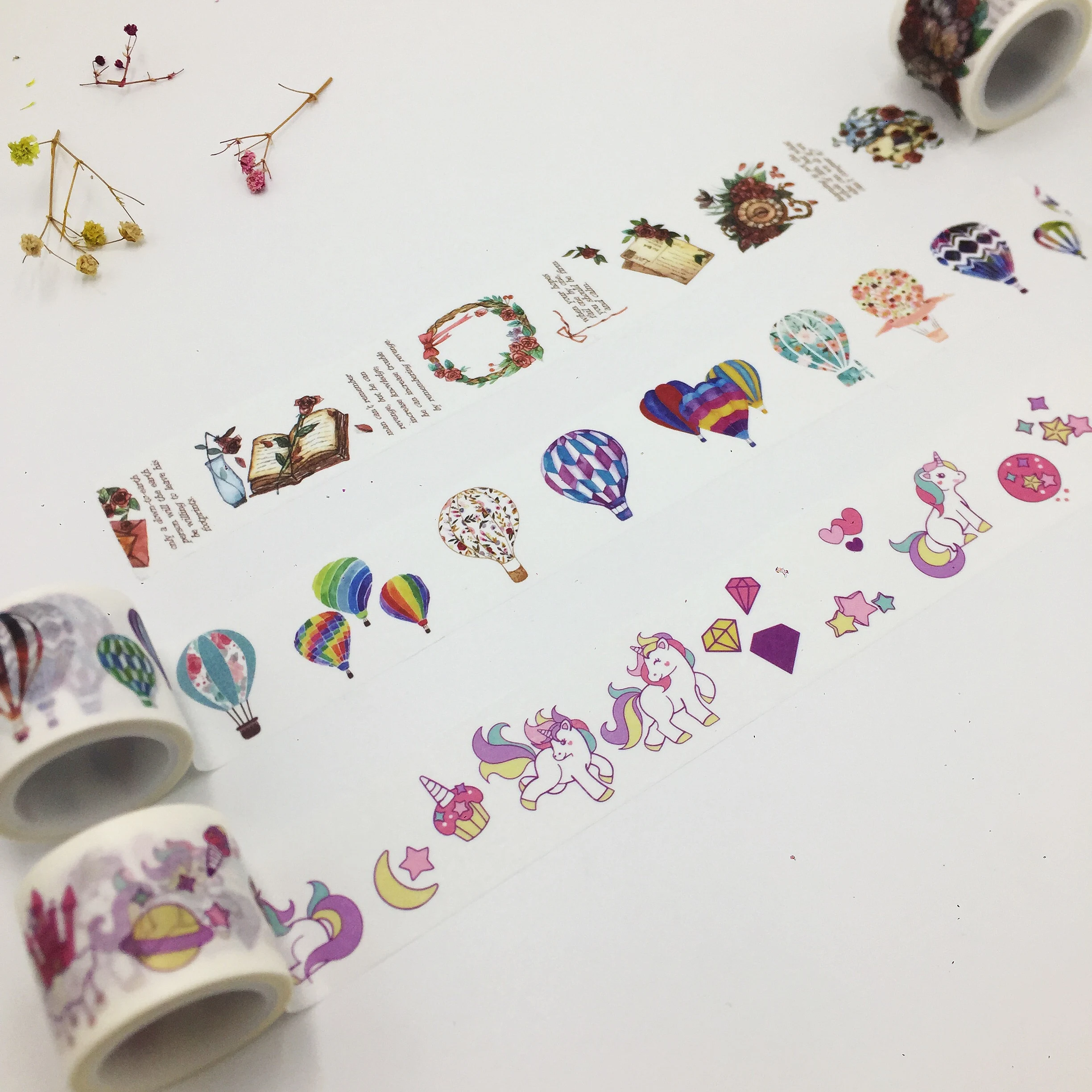Beautiful washi paper tape/30mm*5m Unicorn and Hot Balloons and Rose Language masking japan washi tape
Beautiful washi paper tape/30mm*5m Unicorn and Hot Balloons and Rose Language masking japan washi tape