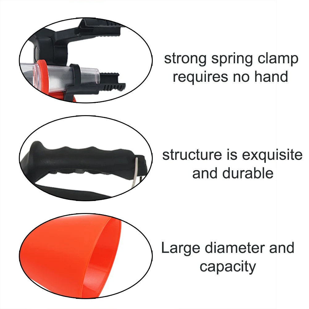 50% Лидер продаж! Универсальная автомобильная масляная Воронка с зажимом и