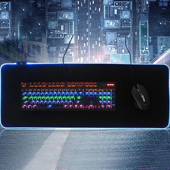 Large Size Gaming Mouse Pad RGB Glow Anti-slip Mouse Mat PC Computer Gamer Mousepad Desk Mat Locking Edge for CS GO LOL Dota
Large Size Gaming Mouse Pad RGB Glow Anti-slip Mouse Mat PC Computer Gamer Mousepad Desk Mat Locking Edge for CS GO LOL Dota