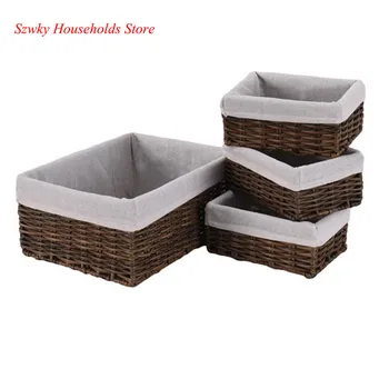 Set of 4 Handmade Wicker Storage Baskets Set Woven Decorative Organizing Nesting Baskets for Bedroom Bathroom
Set of 4 Handmade Wicker Storage Baskets Set Woven Decorative Organizing Nesting Baskets for Bedroom Bathroom
