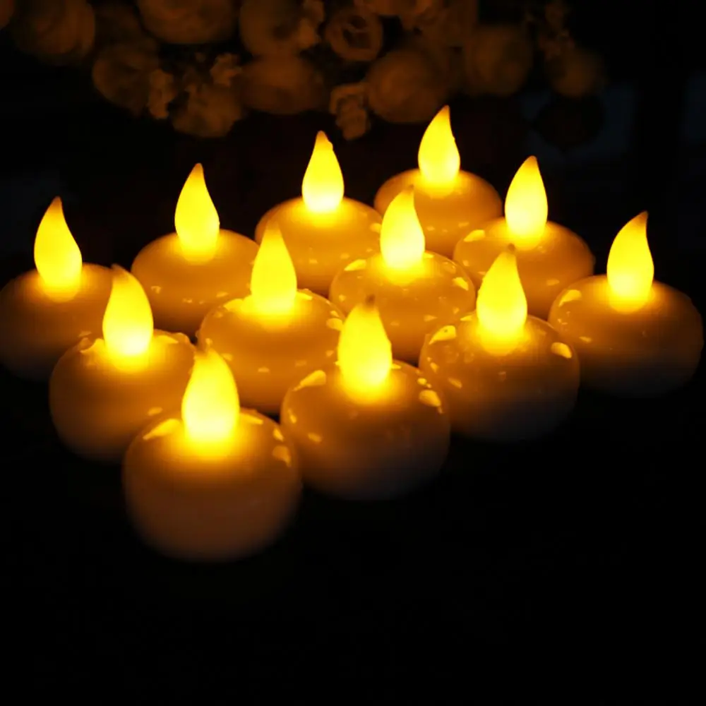12pcs/pack Waterproof Floating Candles LED Candle Tea Light Flameless Electronic Candle Battery Candle Lamp for Bath SPA Pray
12pcs/pack Waterproof Floating Candles LED Candle Tea Light Flameless Electronic Candle Battery Candle Lamp for Bath SPA Pray