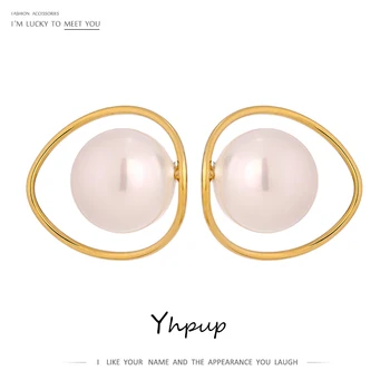 Yhpup Elegant Large Bright Imitation Pearl Stud Earrings Temperament Geometric Copper Earrings Jewelry Aros Mujer Oreja Gift
Yhpup Elegant Large Bright Imitation Pearl Stud Earrings Temperament Geometric Copper Earrings Jewelry Aros Mujer Oreja Gift