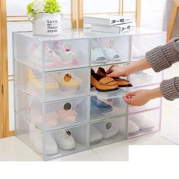 6PCS/Set Thickened flip shoes transparent Drawer Case Plastic Shoe Boxes Stackable Box storage shoe box storage organizer
6PCS/Set Thickened flip shoes transparent Drawer Case Plastic Shoe Boxes Stackable Box storage shoe box storage organizer