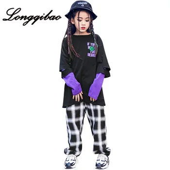 Boys and Girls Children's Jazz Street Dance Set Costumes Loose Casual Fake Two Pieces Print Long Sleeve Cotton T-Shirt
Boys and Girls Children's Jazz Street Dance Set Costumes Loose Casual Fake Two Pieces Print Long Sleeve Cotton T-Shirt