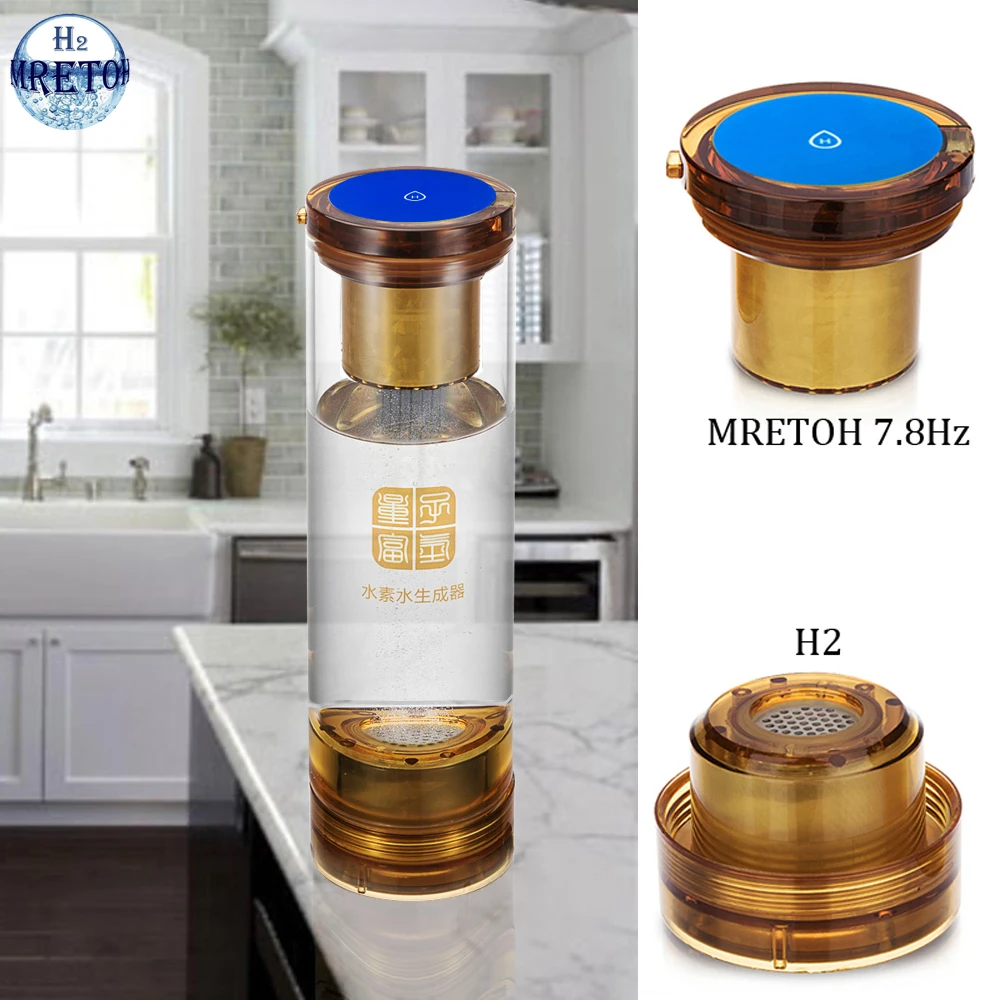 Rechargeable Hydrogen Water Generator Titanium Electrolysis Alkaline H2 Ionizer MRETOH Molecular Resonance 7.8Hz Glass Bottle
Rechargeable Hydrogen Water Generator Titanium Electrolysis Alkaline H2 Ionizer MRETOH Molecular Resonance 7.8Hz Glass Bottle