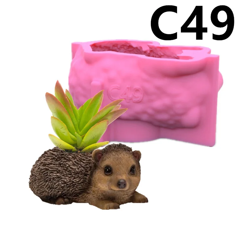 Cute Hedgehog Succulent Flower Pot Silicone Mold Scented Stone Ornaments Homemade Ashtray Flower Pot Handicraft Gift Homemade
Cute Hedgehog Succulent Flower Pot Silicone Mold Scented Stone Ornaments Homemade Ashtray Flower Pot Handicraft Gift Homemade