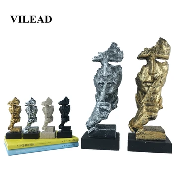 VILEAD 13.5cm 30.5cm Resin Face Mask Statuettes Silence Is Gold Abstract Art Face Creative Office Study Decoration Accessories
VILEAD 13.5cm 30.5cm Resin Face Mask Statuettes Silence Is Gold Abstract Art Face Creative Office Study Decoration Accessories