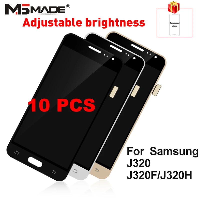 10 PCS J320 Adjustment For Samsung Galaxy J3 2016 Display J320 J320F J320M J320Y LCD Touch Screen Digitizer Display Replacement
10 PCS J320 Adjustment For Samsung Galaxy J3 2016 Display J320 J320F J320M J320Y LCD Touch Screen Digitizer Display Replacement